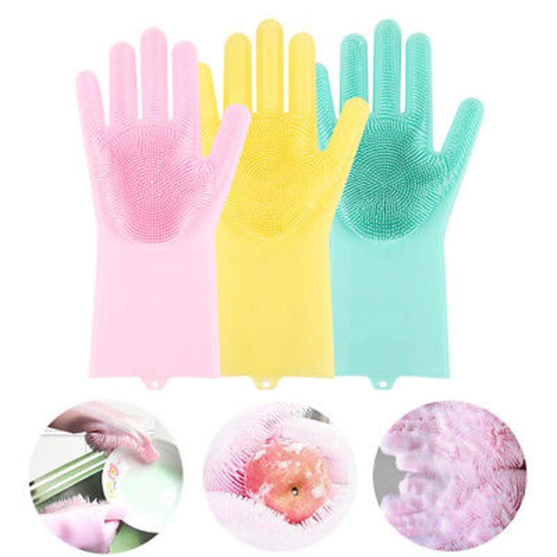 Best seller Silicone Dishwashing Cleaning Multifunctional Magic Gloves - ebowsos