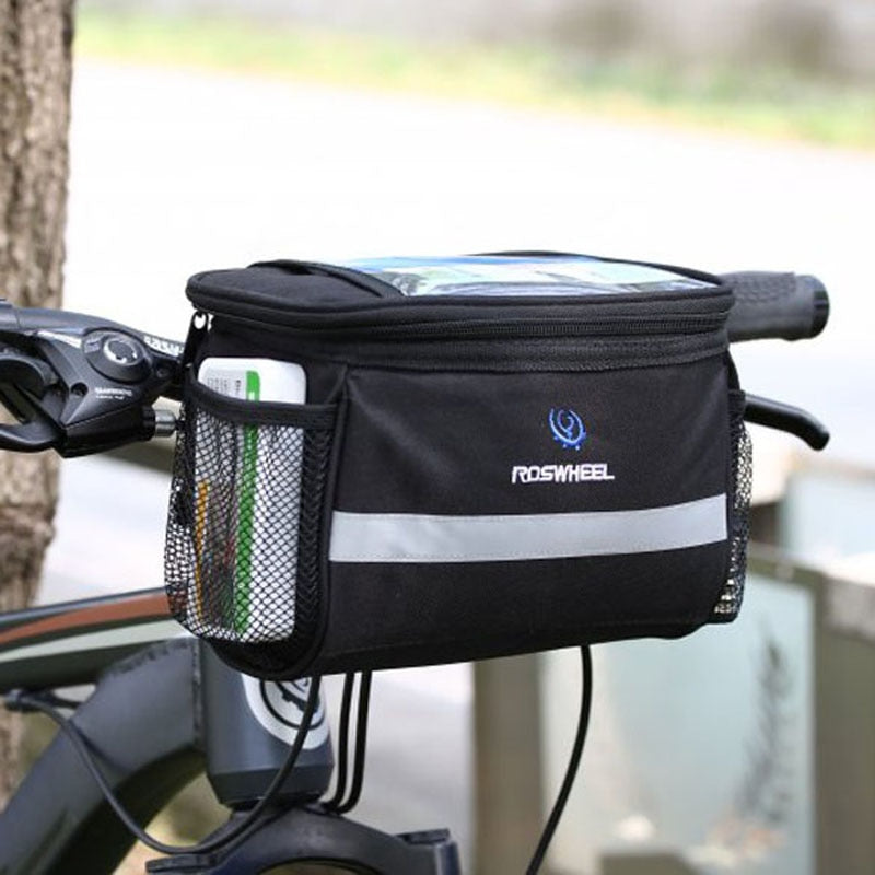 Bicycle Bags Front Handlebar Cycling Front Basket Frame Tube Outdoor Sports Bag for Map Phone Water Bottle Bicycle Accessories-ebowsos