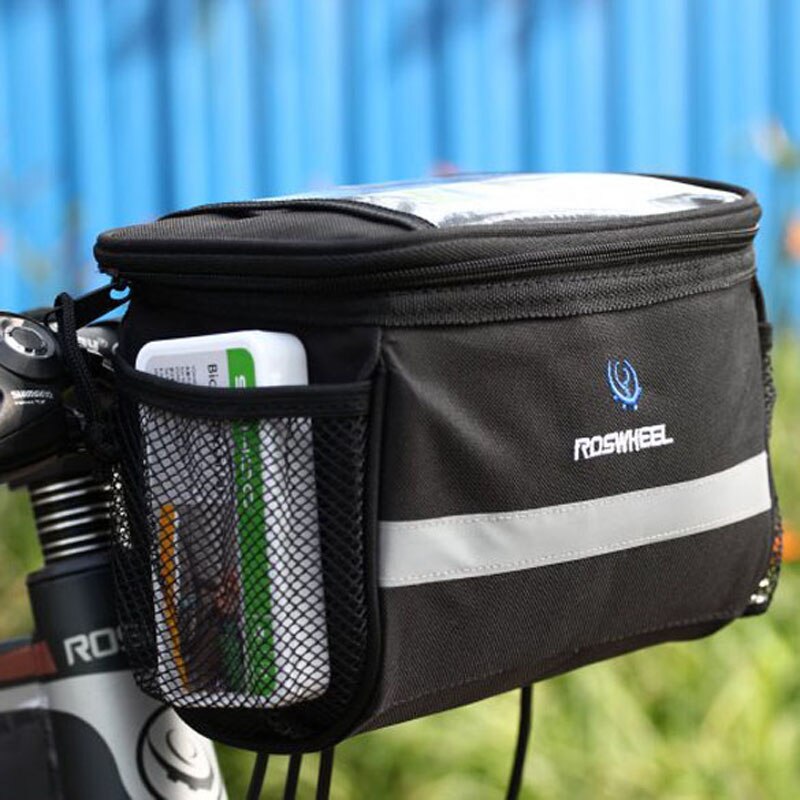 Bicycle Bags Front Handlebar Cycling Front Basket Frame Tube Outdoor Sports Bag for Map Phone Water Bottle Bicycle Accessories-ebowsos