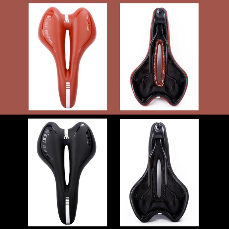 Bicycle Cushion Hollow Durable Breathable Shock Absorption MTB Road Bike Seat Saddle Cycling Equipment Accessories-ebowsos