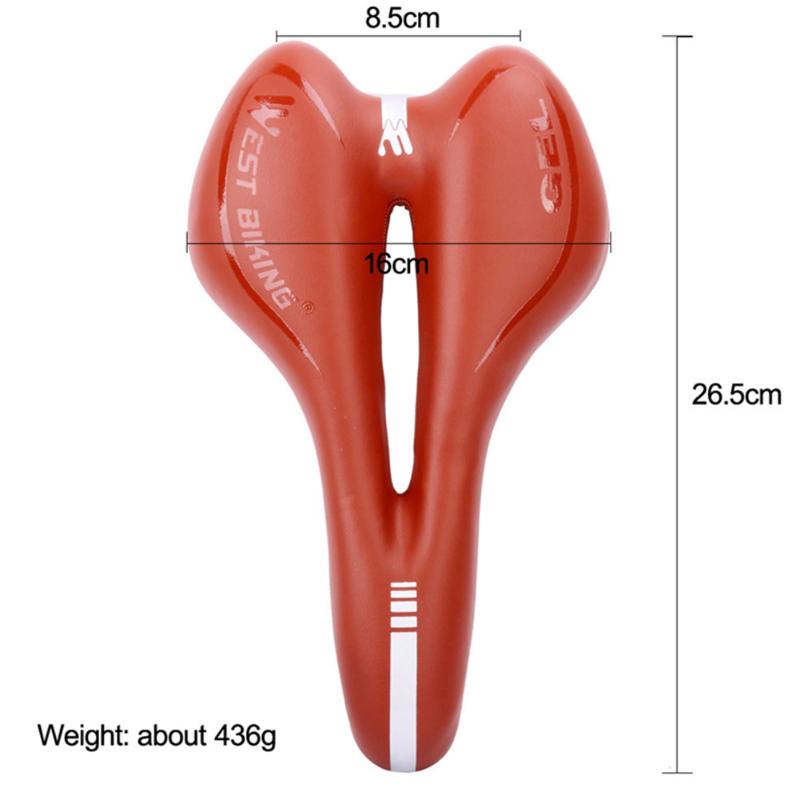 Bicycle Cushion Hollow Durable Breathable Shock Absorption MTB Road Bike Seat Saddle Cycling Equipment Accessories-ebowsos