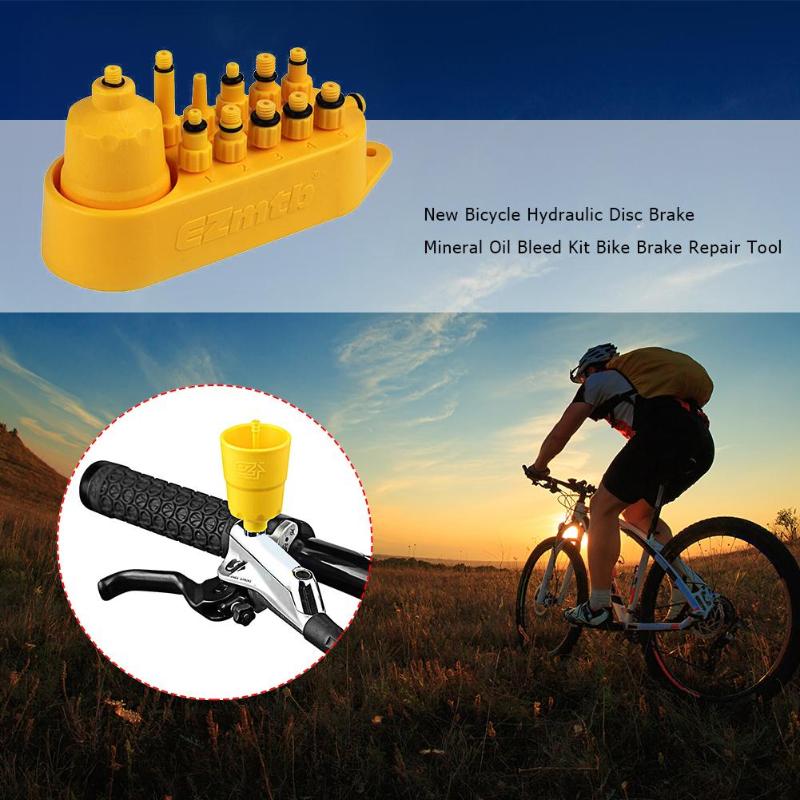 Bicycle Hydraulic Brake Bleed Bleeding Tool Kit for MTB Road Bike Series Disc Brake System Use Mineral Oil Brake Bicycle Parts A-ebowsos