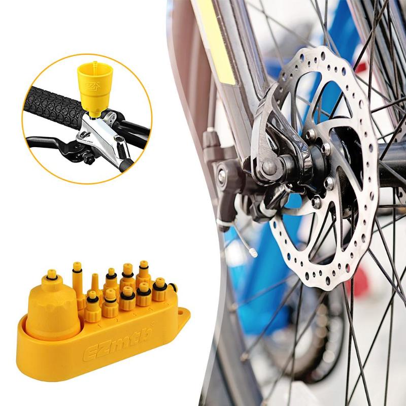 Bicycle Hydraulic Brake Bleed Bleeding Tool Kit for MTB Road Bike Series Disc Brake System Use Mineral Oil Brake Bicycle Parts A-ebowsos