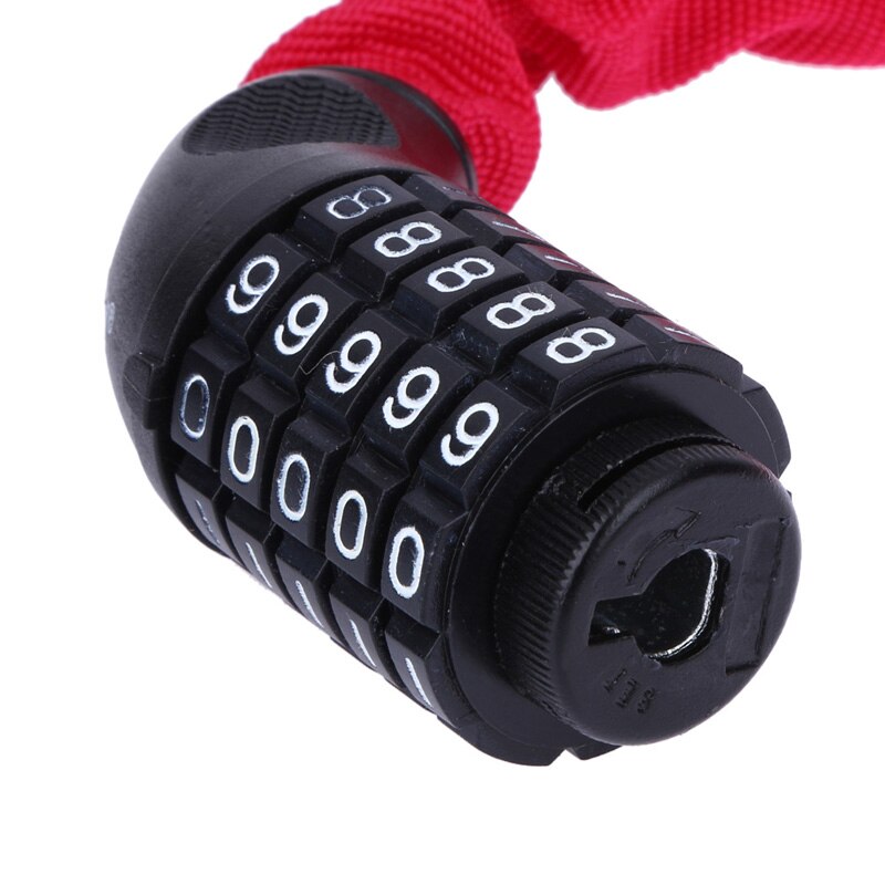 Bicycle Lock 5 Password Bike Digital Chain Lock Security Outddor Anti-Theft Locks Motorcycle Cycling Bicycle Accessories-ebowsos