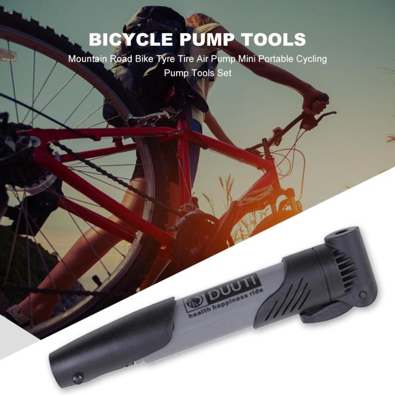 Bicycle Pump Tools Wear-resistant Portable Mini MTB Road Bicycle Schrader Presta Valve Inflator Tyre Tire Air Pump-ebowsos