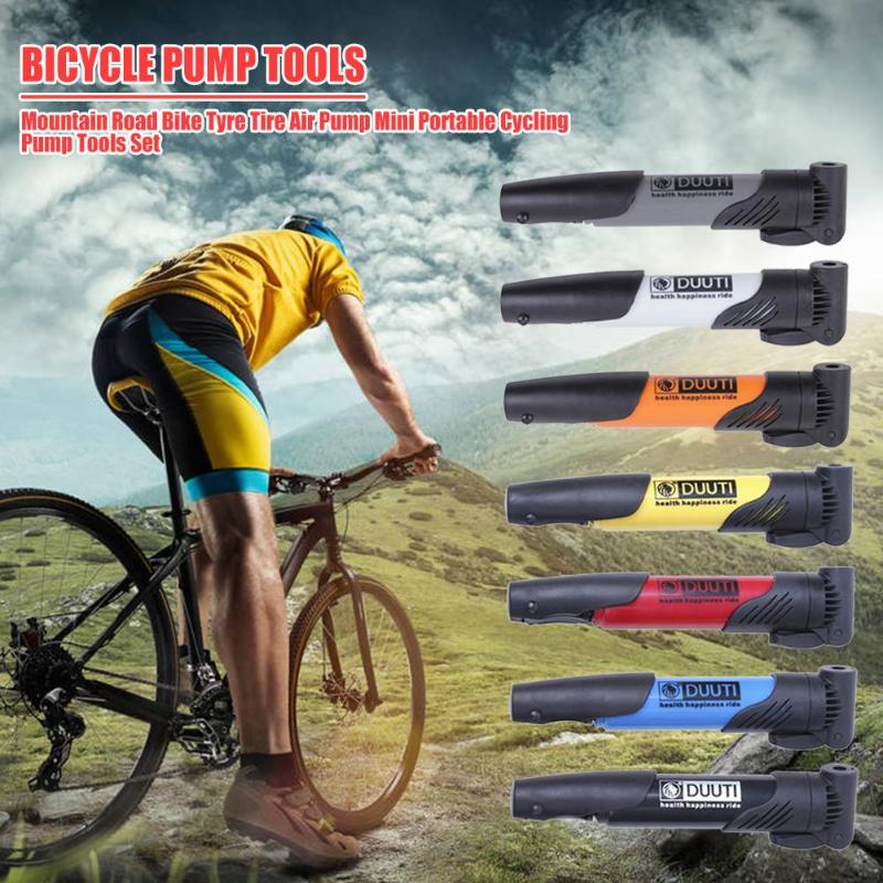 Bicycle Pump Tools Wear-resistant Portable Mini MTB Road Bicycle Schrader Presta Valve Inflator Tyre Tire Air Pump-ebowsos