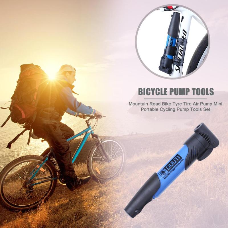 Bicycle Pump Tools Wear-resistant Portable Mini MTB Road Bicycle Schrader Presta Valve Inflator Tyre Tire Air Pump-ebowsos