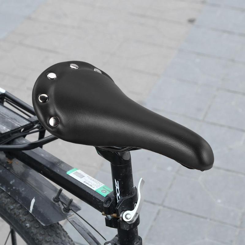 Bicycle Saddle Leather Soft Bike Seat Cover Mat Cycling MTB Road Bike Saddle Cushion-ebowsos