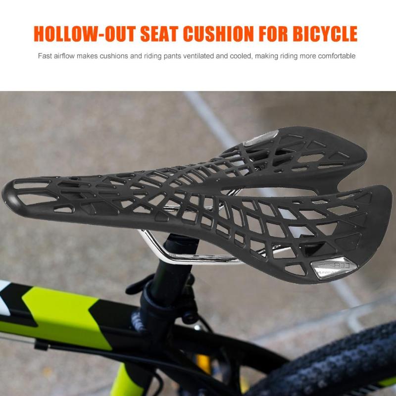 Bicycle Saddle Mountain MTB Bike Saddle Seat Plastic Bike Hollow Saddle Seat Cushion for Outdoor MTB Cycling-ebowsos