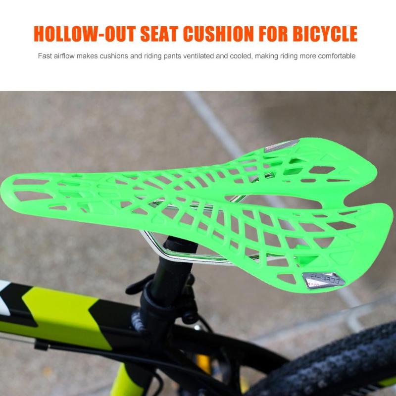 Bicycle Saddle Mountain MTB Bike Saddle Seat Plastic Bike Hollow Saddle Seat Cushion for Outdoor MTB Cycling-ebowsos