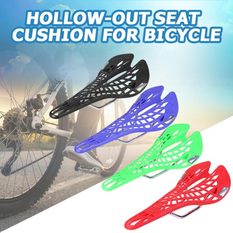 Bicycle Saddle Mountain MTB Bike Saddle Seat Plastic Bike Hollow Saddle Seat Cushion for Outdoor MTB Cycling-ebowsos