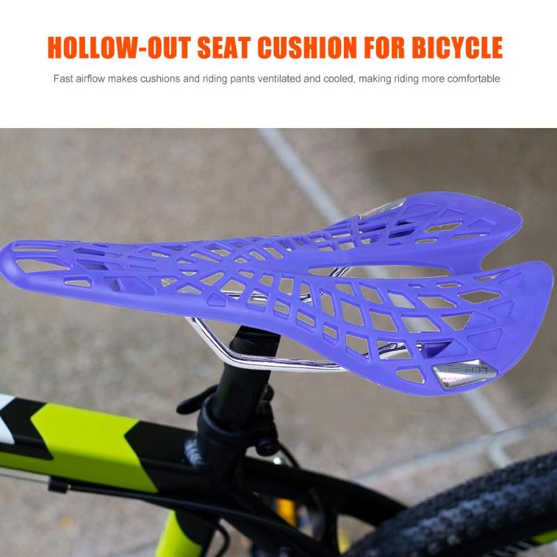 Bicycle Saddle Mountain MTB Bike Saddle Seat Plastic Bike Hollow Saddle Seat Cushion for Outdoor MTB Cycling-ebowsos