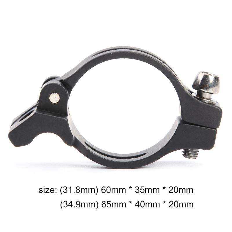 Bicycle Seatpost Clamp 31.8/34.9mm High-quality Bike Seat Post Tube Clip Adapter Aluminum Cycling Replacement Accessories Black-ebowsos