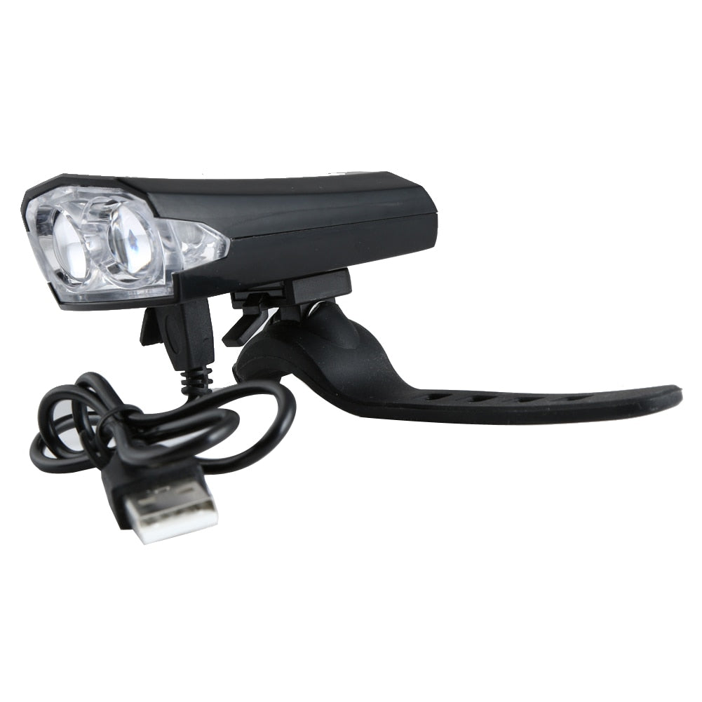 Bike Bicycle Front Rechargerable Light Ultra Bright Torch Light Cycling Lamp with USB Charging Cable US#V-ebowsos