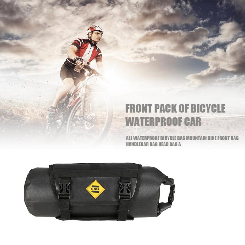 Bike Front Tube Bag Waterproof Bicycle Handlebar Basket Pack Cycling Front Frame Pannier Bicycle Accessories-ebowsos