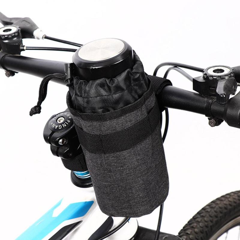 Bike Handlebar Stem 750ml Kettle Bag Cycling Insulated Water Bottle Holder Carrier Pouch Portable Bicycle Accessories-ebowsos