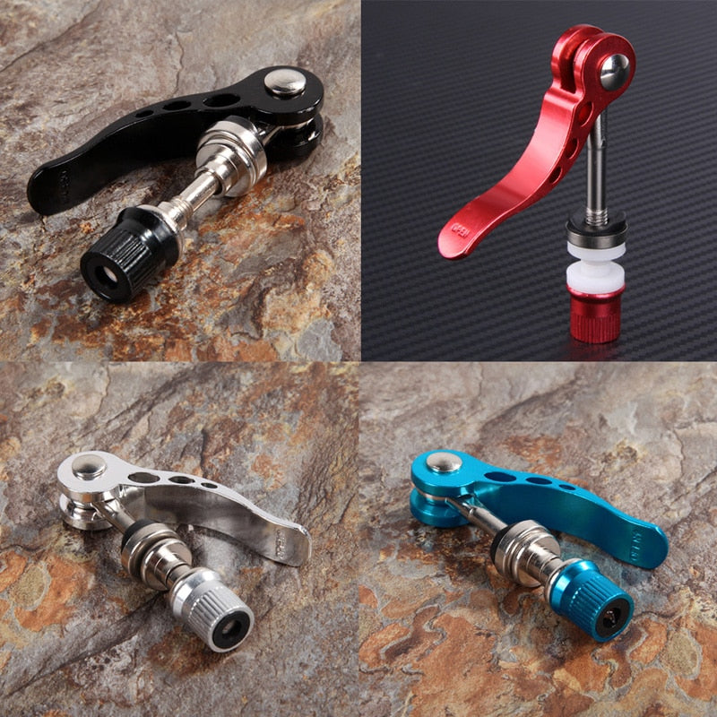 Bike Seat Clamp Aluminium Alloy Bicycle Quick Release Seat Post Clamp Seatpost Skewer Bolt Mountain Bike Accessories-ebowsos