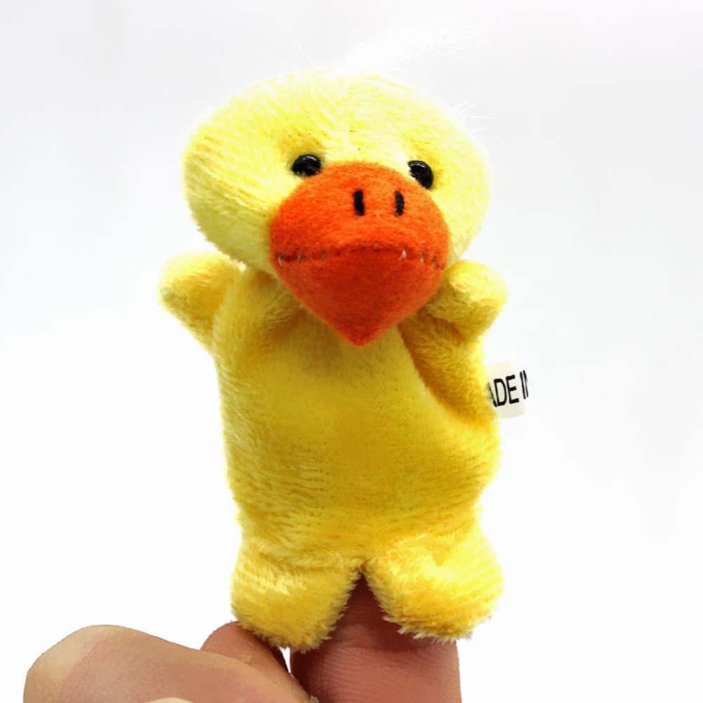 Biological Animal Finger Puppet Plush Toys Child Baby Favor Dolls Tell Story Props Cute Cartoon Animal Doll Kids Toys-ebowsos