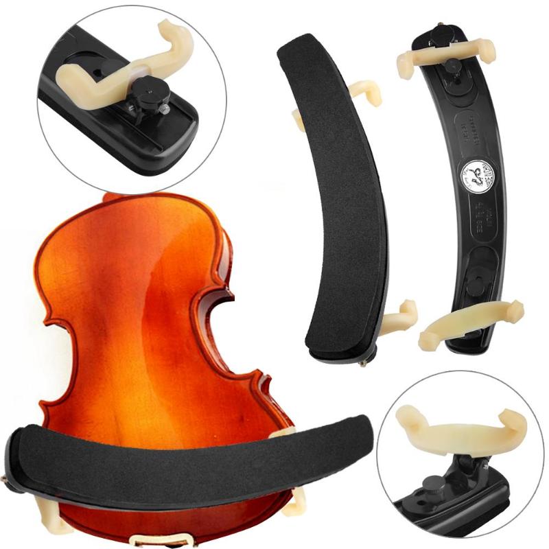 Black Adjustable Durable Violin Shoulder Rest Plastic for 3/4 4/4 Violin Musical Instrument Accessories-ebowsos