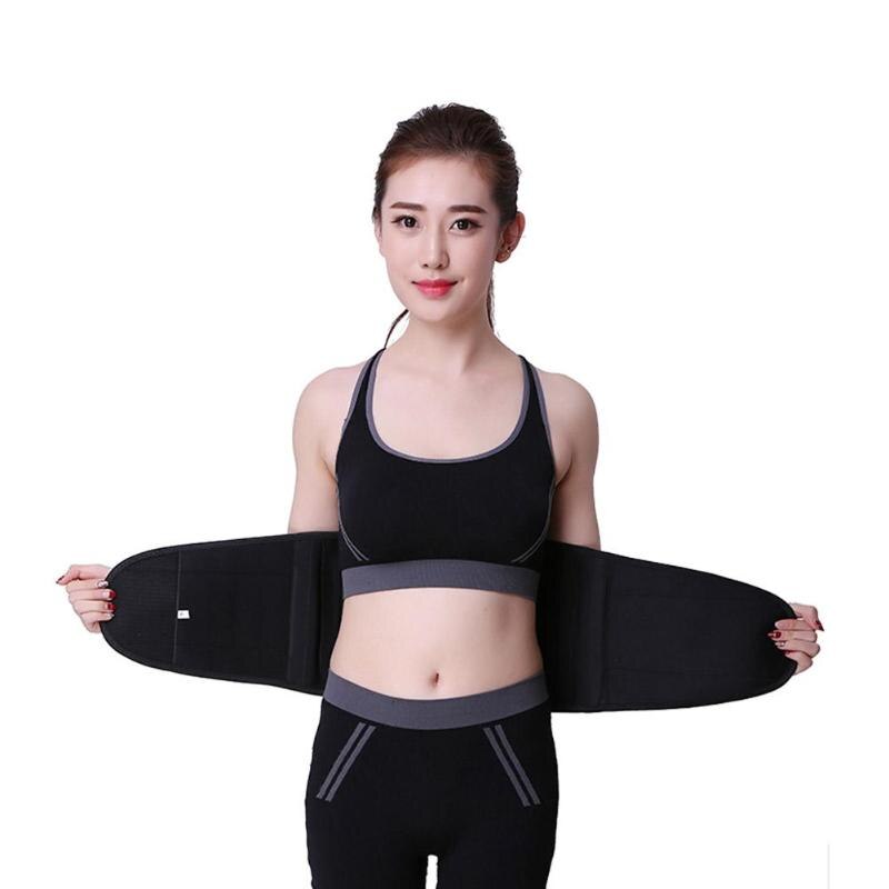 Breathable Fitness Waist Belt Elastic Adjustable Lumbar Support Protection-ebowsos