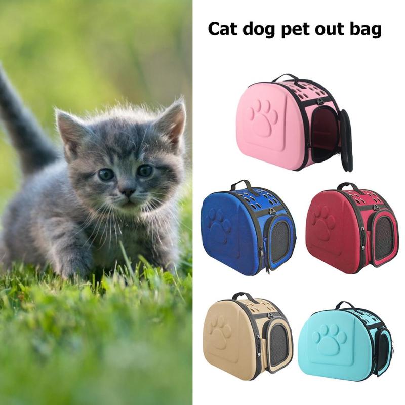 Breathable Pet Handbag Portability and Wear Resistance 360 Degree Vent Dog Carrier Bag Foldable Travel Bag Portable Cats Handbag - ebowsos