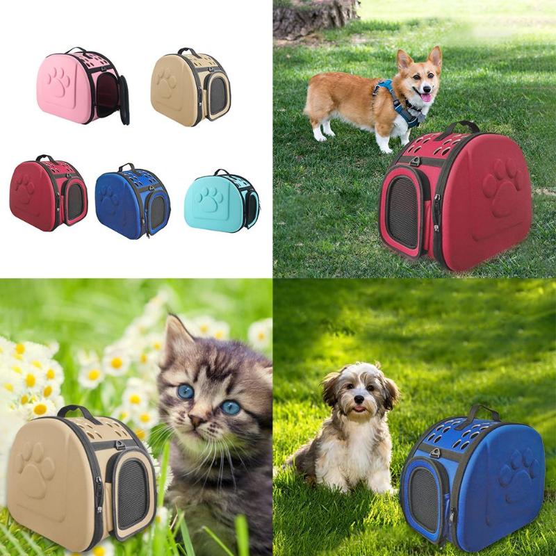 Breathable Pet Handbag Portability and Wear Resistance 360 Degree Vent Dog Carrier Bag Foldable Travel Bag Portable Cats Handbag - ebowsos