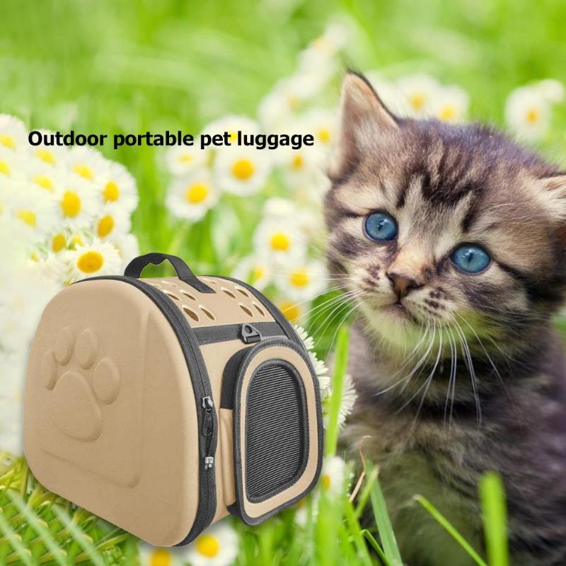 Breathable Pet Handbag Portability and Wear Resistance 360 Degree Vent Dog Carrier Bag Foldable Travel Bag Portable Cats Handbag - ebowsos