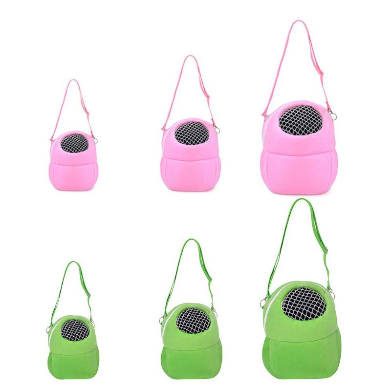 Breathable Plush Hamster Cage Portable Small Pet Warm Bed Pet Squirrel Hedgehog House Kangaroo Carrier Bag Accessories Supplies - ebowsos