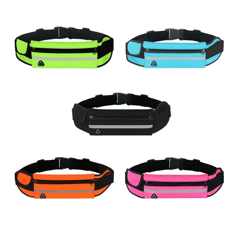 Breathable Women Men Large Waist Pack Outdoor Sports with Earphone Hole 6inch Belt Bag Funny Purse Pouch Mobile Stash Hot Sale - ebowsos