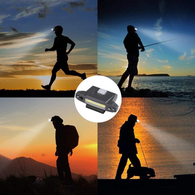 COB Fishing Touch Sensor Headlamp Waterproof LED Induction Hat Lights Headlight With 3-4 Modes-ebowsos