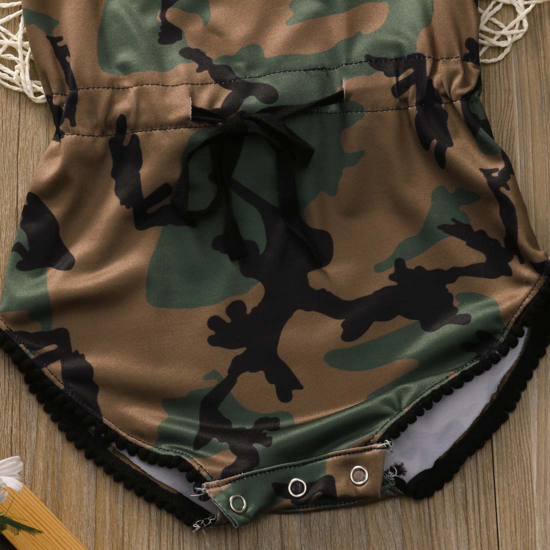 Camouflage Kids Baby Girls Sleeveless Bodysuit Jumpsuit One-Piece Clothes Sunsuit - ebowsos