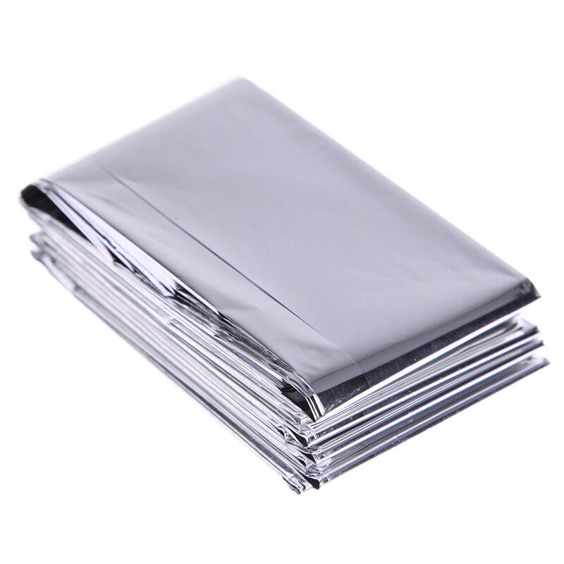 Camping Mat Pad Silver Thin Emergency Survival Rescue Curtain Outdoor Life-saving Blanket Camping Mat US#V-ebowsos