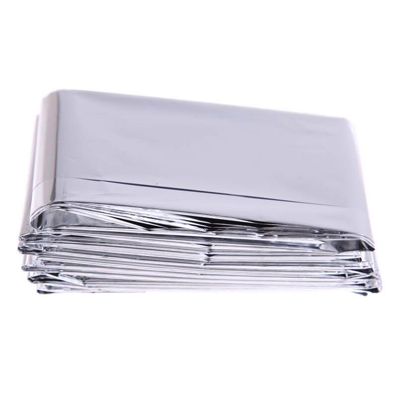 Camping Mat Pad Silver Thin Emergency Survival Rescue Curtain Outdoor Life-saving Blanket Camping Mat US#V-ebowsos