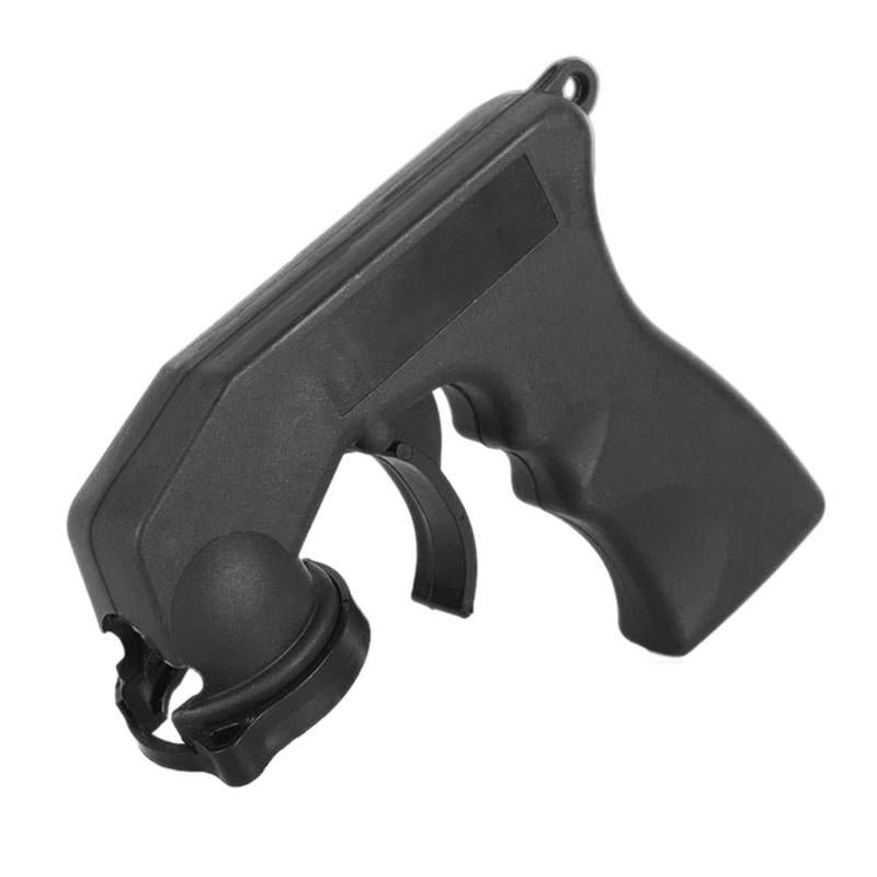 Car Paint Care Aerosol Spray Gun Adapter Handle with Grip Trigger Black - ebowsos