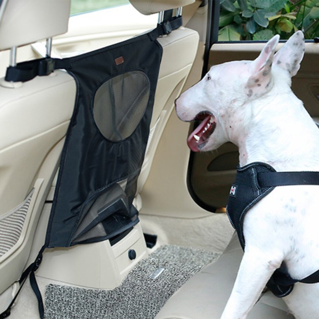 Car Pet Barrier Waterproof Adjustable Nylon Dog Seat Anti-Dog Bursting Protection Dog Safety Rear Screen Barrier-ebowsos