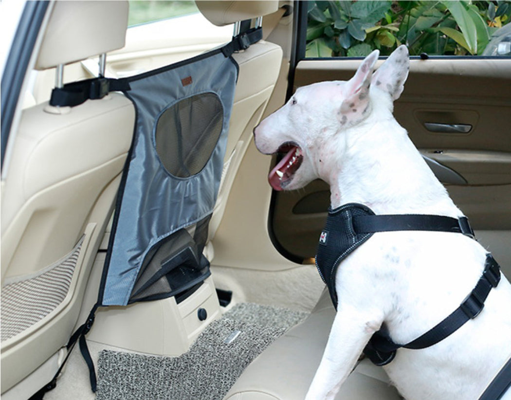 Car Pet Barrier Waterproof Adjustable Nylon Dog Seat Anti-Dog Bursting Protection Dog Safety Rear Screen Barrier-ebowsos