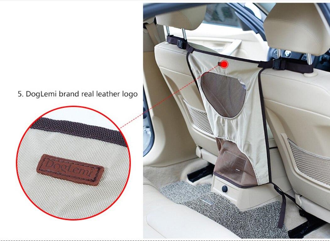 Car Pet Barrier Waterproof Adjustable Nylon Dog Seat Anti-Dog Bursting Protection Dog Safety Rear Screen Barrier-ebowsos