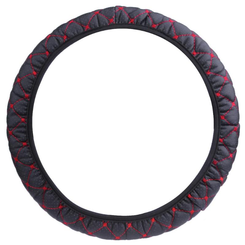 Car Steering Wheel Covers Elastic Embroidered Cover for 38cm Diameter Car Steering Wheel Car-styling Accessories - ebowsos