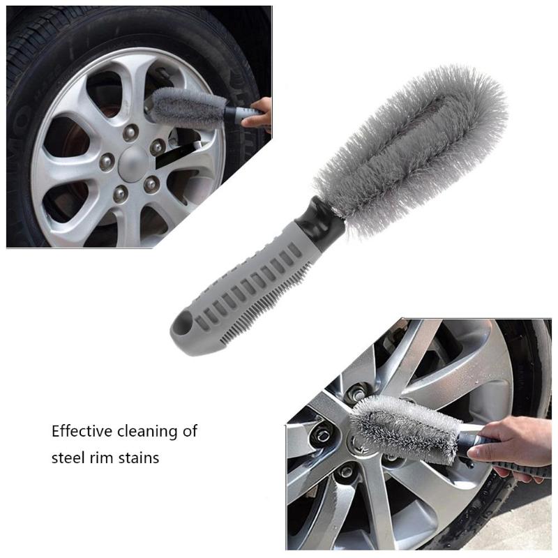 Car Truck Wheel Tire Rim Scrub Brush Washing Cleaner Vehicle Cleaning Tool - ebowsos