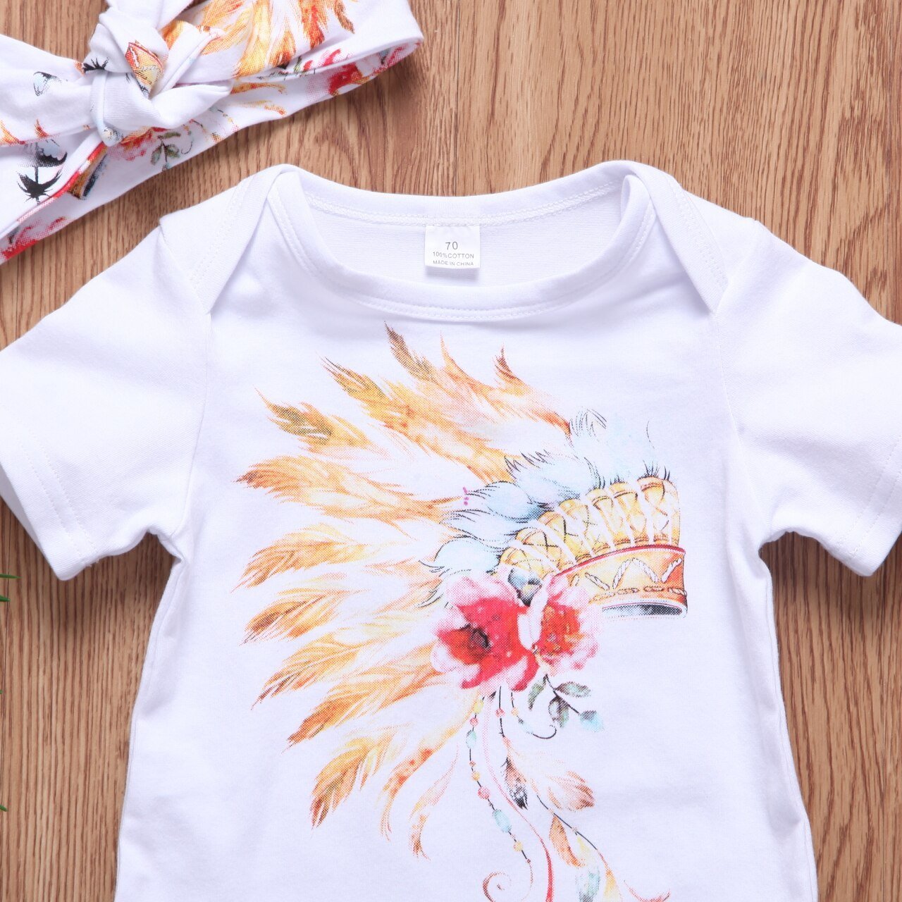 Cartoon Baby Boy Girl Outfits Clothes Short Sleeve Tops Romper Summer+Short Pants Shorts Set - ebowsos