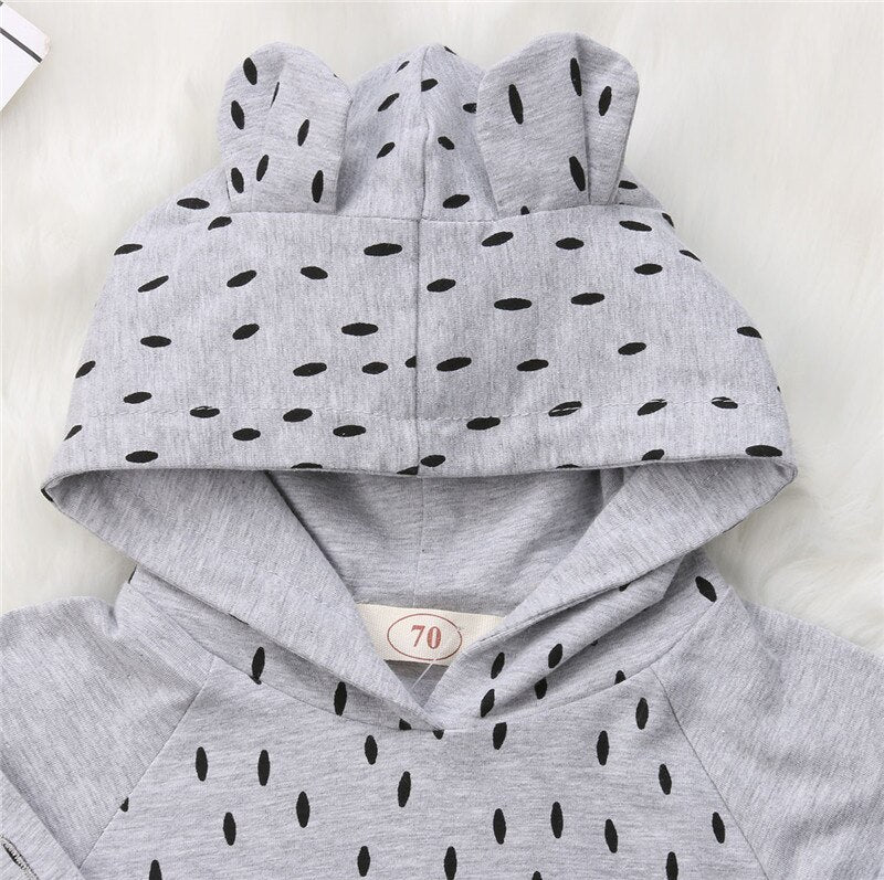 Cartoon Baby Clothing Newborn Baby Boy Girl Cotton Hoodies Tops Pants Leggings Outfits Cotton Autumn Clothes - ebowsos