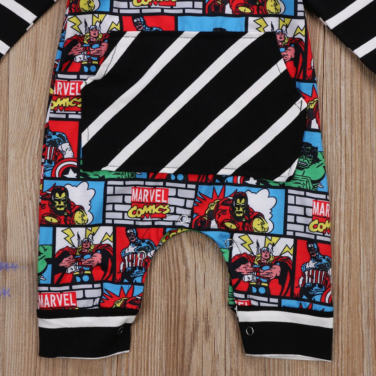 Cartoon Infant Baby Kid Boy Outfit Clothes Long Sleeve Cotton Superhero Romper Jumpsuit Bodysuit US - ebowsos