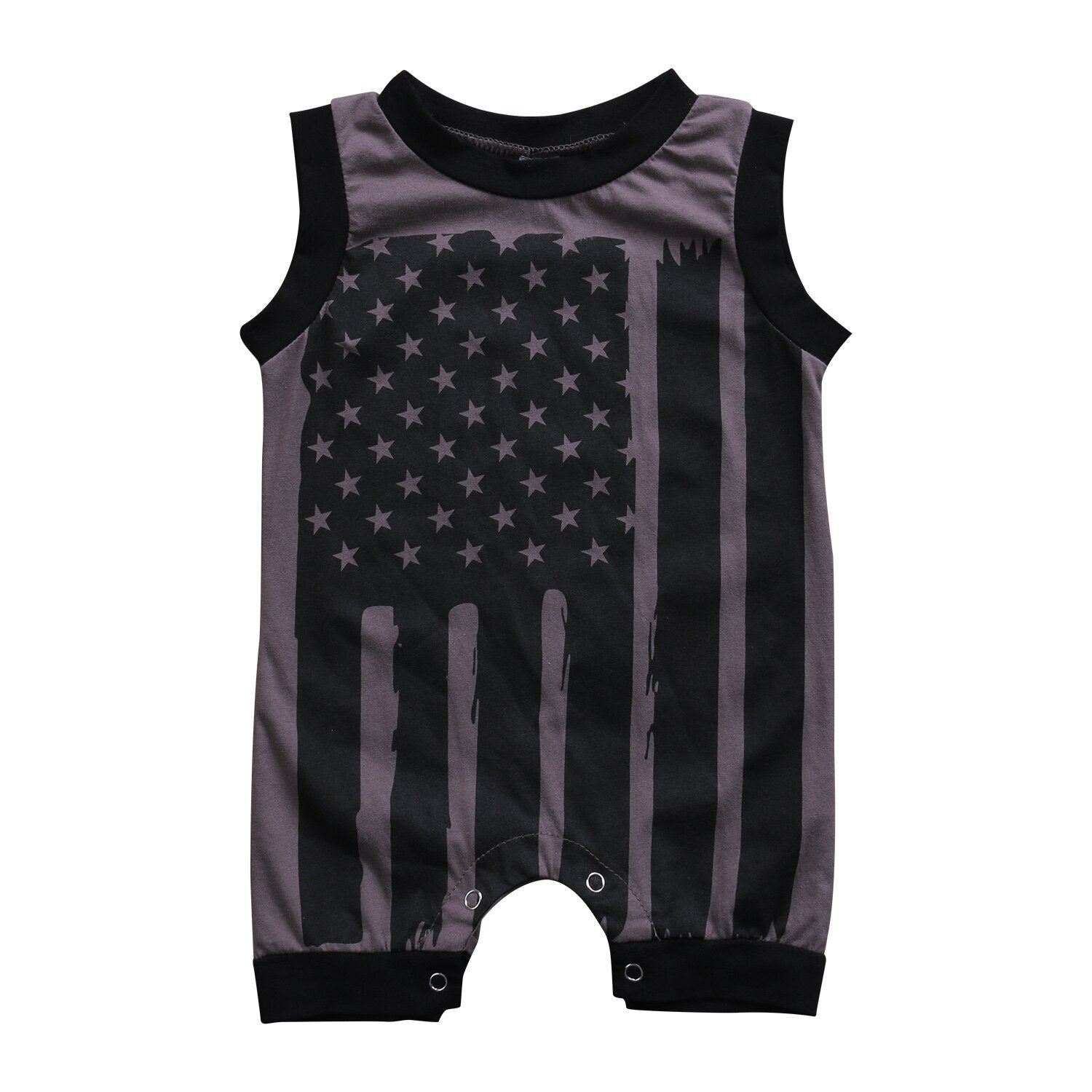 Cartoon US Infant Baby Boy Girl Romper Sleeveless Jumpsuit Cotton Sleeveless Jumpsuit Outfits Clothes - ebowsos