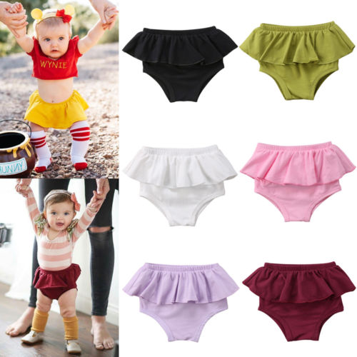 Casual Newborn Infant Baby Girls Kids Pants Shorts Bottoms PP Bloomer Panties - ebowsos