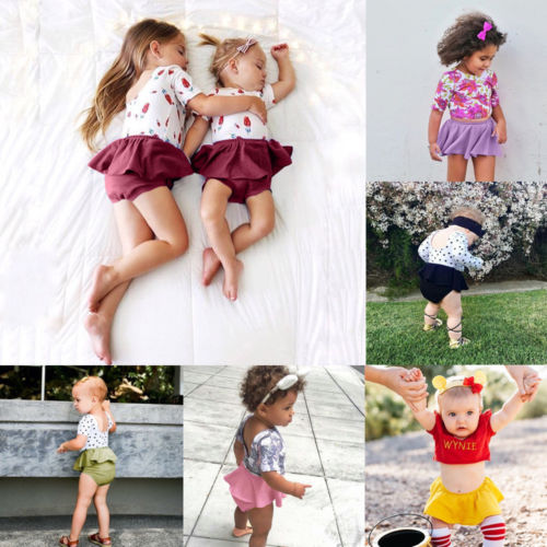 Casual Newborn Infant Baby Girls Kids Pants Shorts Bottoms PP Bloomer Panties - ebowsos