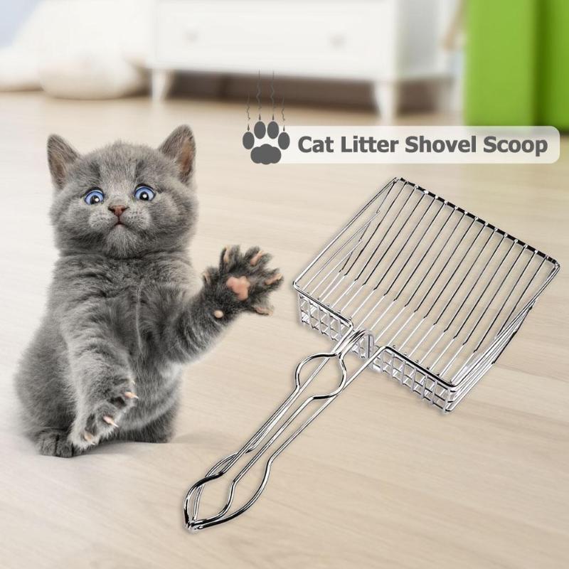 Cat Litter Shovel Scoop Toilet Cleaning Spoon Tool for Pet Kitten Supplies High-density Steel Material Hot Dropshipping - ebowsos