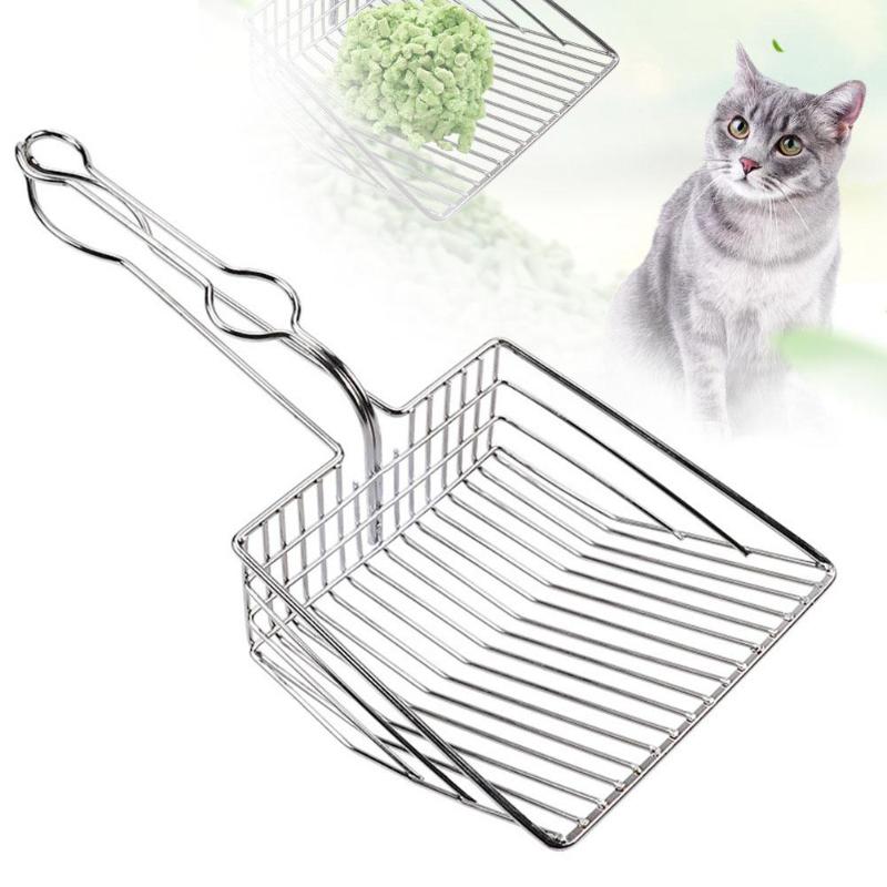 Cat Litter Shovel Scoop Toilet Cleaning Spoon Tool for Pet Kitten Supplies High-density Steel Material Hot Dropshipping - ebowsos