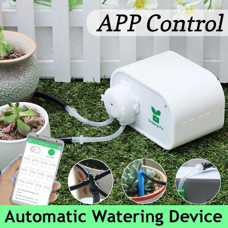 Cell Phone Controller Intelligent Garden Automatic Watering Device Succulents Plant Drip Irrigation Tool Water Pump Timer System - ebowsos