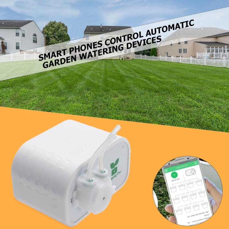 Cell Phone Controller Intelligent Garden Automatic Watering Device Succulents Plant Drip Irrigation Tool Water Pump Timer System - ebowsos