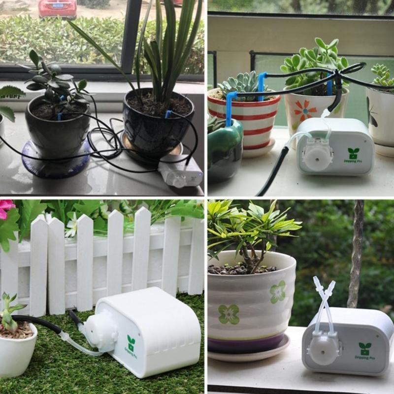 Cell Phone Controller Intelligent Garden Automatic Watering Device Succulents Plant Drip Irrigation Tool Water Pump Timer System - ebowsos